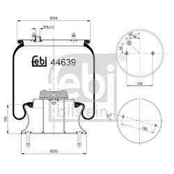 Mech pneumatického pruženia FEBI BILSTEIN 44639