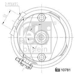 Membránový brzdový valec FEBI BILSTEIN 107481 - obr. 1