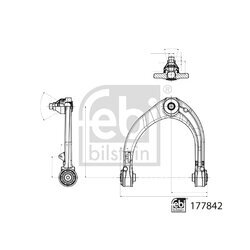 Rameno zavesenia kolies FEBI BILSTEIN 177842 - obr. 1