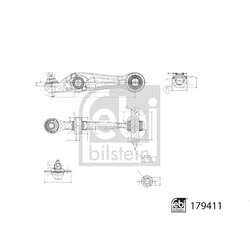 Rameno zavesenia kolies FEBI BILSTEIN 179411 - obr. 2