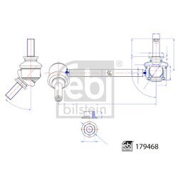 Tyč/Vzpera stabilizátora FEBI BILSTEIN 179468 - obr. 1