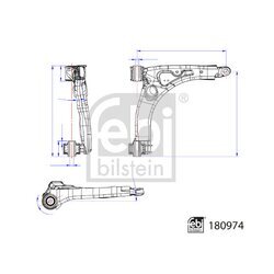 Rameno zavesenia kolies FEBI BILSTEIN 180974 - obr. 1