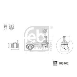 Tyč/Vzpera stabilizátora FEBI BILSTEIN 183102