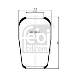 Mech pneumatického pruženia FEBI BILSTEIN 20673