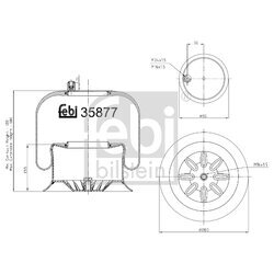 Mech pneumatického pruženia FEBI BILSTEIN 35877