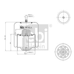 Mech pneumatického pruženia FEBI BILSTEIN 38353