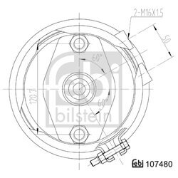 Membránový brzdový valec FEBI BILSTEIN 107480 - obr. 1