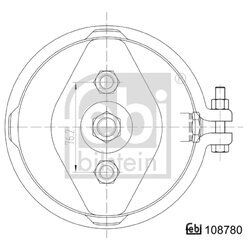 Membránový brzdový valec FEBI BILSTEIN 108780 - obr. 1