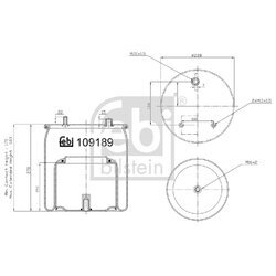 Mech pneumatického pruženia FEBI BILSTEIN 109189