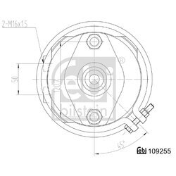 Membránový brzdový valec FEBI BILSTEIN 109255 - obr. 1