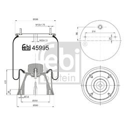 Mech pneumatického pruženia FEBI BILSTEIN 45995