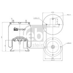 Mech pneumatického pruženia FEBI BILSTEIN 101347