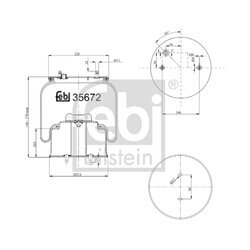 Mech pneumatického pruženia FEBI BILSTEIN 35672