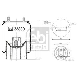 Mech pneumatického pruženia FEBI BILSTEIN 38830