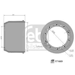 Brzdový bubon FEBI BILSTEIN 171669
