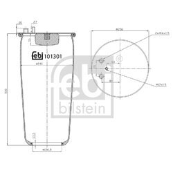 Mech pneumatického pruženia FEBI BILSTEIN 101301