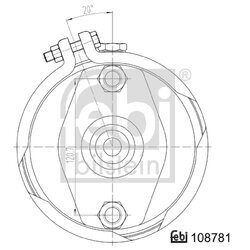 Membránový brzdový valec FEBI BILSTEIN 108781 - obr. 1