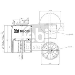 Mech pneumatického pruženia FEBI BILSTEIN 109088