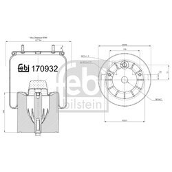 Mech pneumatického pruženia FEBI BILSTEIN 170932