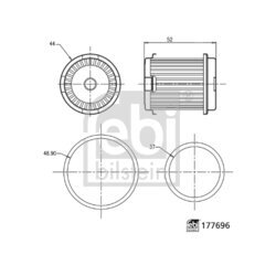 Hydraulický filter automatickej prevodovky FEBI BILSTEIN 177696