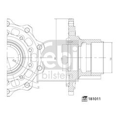 Náboj kolesa FEBI BILSTEIN 181011