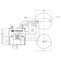 Mech pneumatického pruženia FEBI BILSTEIN 109188