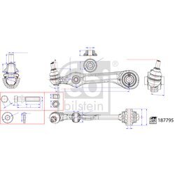 Rameno zavesenia kolies FEBI BILSTEIN 187795