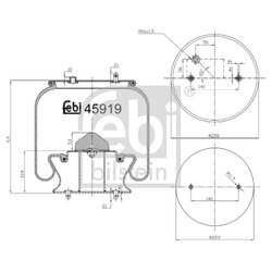 Mech pneumatického pruženia FEBI BILSTEIN 45919