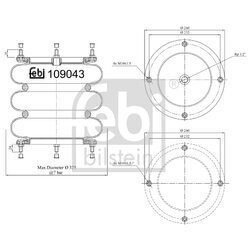 Mech pneumatického pruženia FEBI BILSTEIN 109043