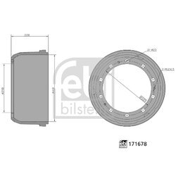 Brzdový bubon FEBI BILSTEIN 171678