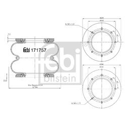 Mech pneumatického pruženia FEBI BILSTEIN 171757