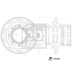 Náboj kolesa FEBI BILSTEIN 176342