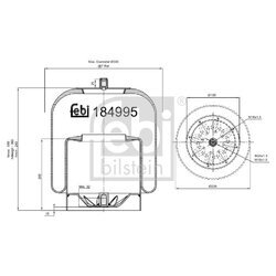 Mech pneumatického pruženia FEBI BILSTEIN 184995