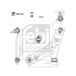 Rameno zavesenia kolies FEBI BILSTEIN 188128