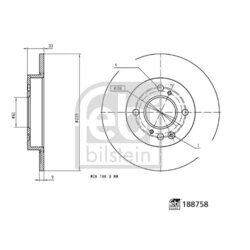 Brzdový kotúč FEBI BILSTEIN 188758