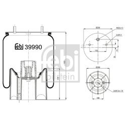 Mech pneumatického pruženia FEBI BILSTEIN 39990