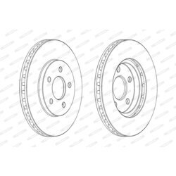 Brzdový kotúč FERODO DDF2001