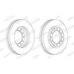 Brzdový kotúč FERODO FCR279A