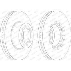 Brzdový kotúč FERODO FCR283A