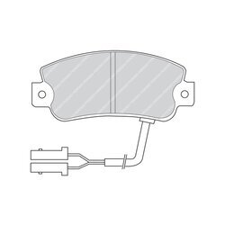 Sada brzdových platničiek kotúčovej brzdy FERODO FDB442