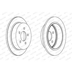 Brzdový kotúč FERODO DDF1186 - obr. 2