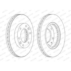 Brzdový kotúč FERODO DDF1612C