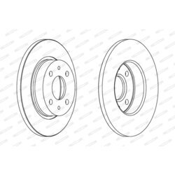 Brzdový kotúč FERODO DDF215 - obr. 2