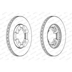 Brzdový kotúč FERODO DDF290