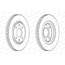 Brzdový kotúč FERODO DDF870 - obr. 2