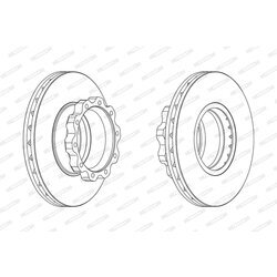 Brzdový kotúč FERODO FCR215A