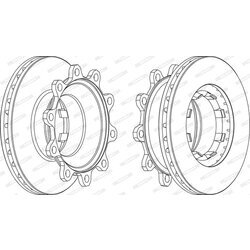 Brzdový kotúč FERODO FCR293A