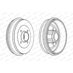 Brzdový bubon FERODO FDR329114 - obr. 3