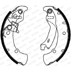 Sada brzdových čeľustí FERODO FSB4016 - obr. 2