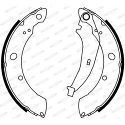 Sada brzdových čeľustí FERODO FSB4074 - obr. 1